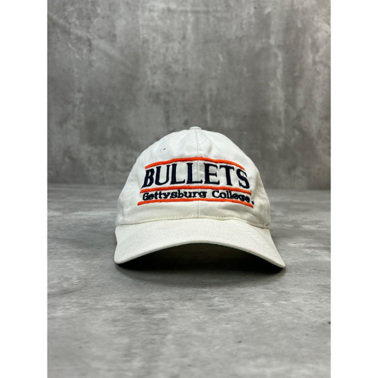 VTG 90s Gettysburg College Bullets NCAA Embroidered Spellout Snapback Hat OSFA