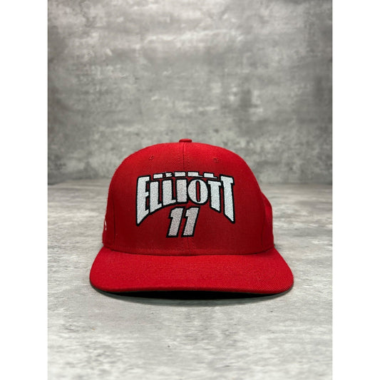 Vintage Bill Elliott #11 Nascar Racing Embroidered Spellout Snapback Hat OSFA