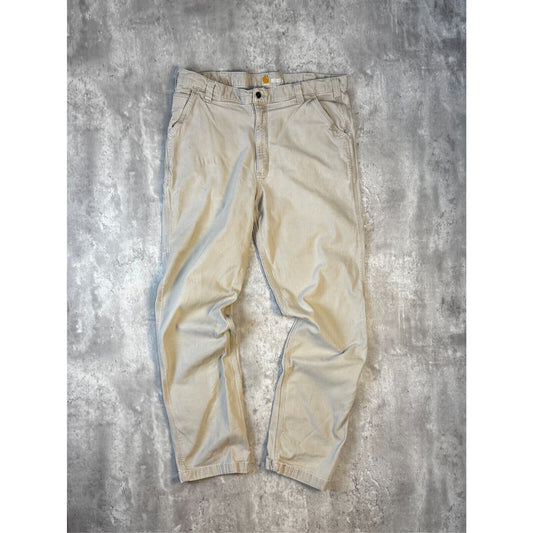 Carhartt Relaxed Fit Canvas Workwear Five Pocket Pants Size 38 Beige