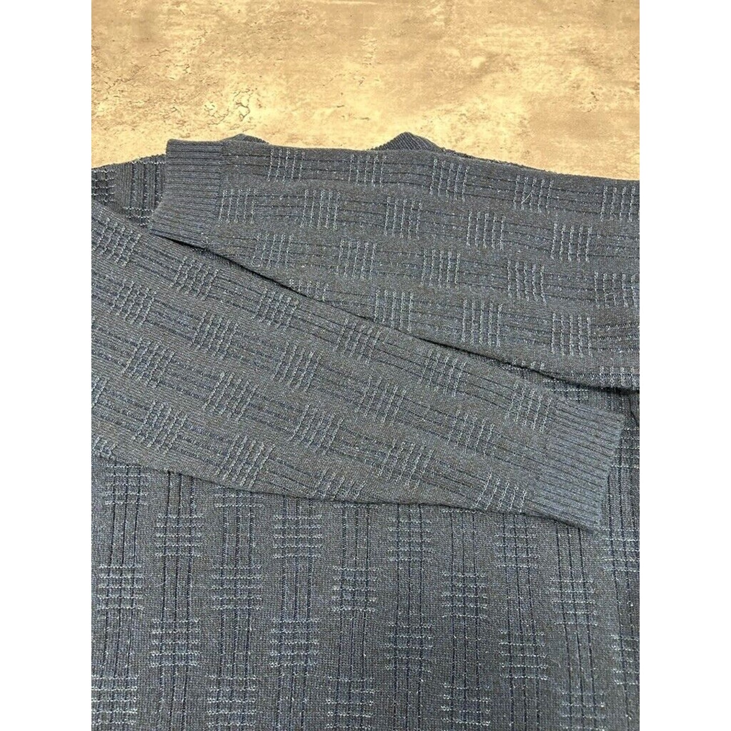 Vintage 90s Van Heusen Texture Pattern Pullover Knit Sweater Size Medium
