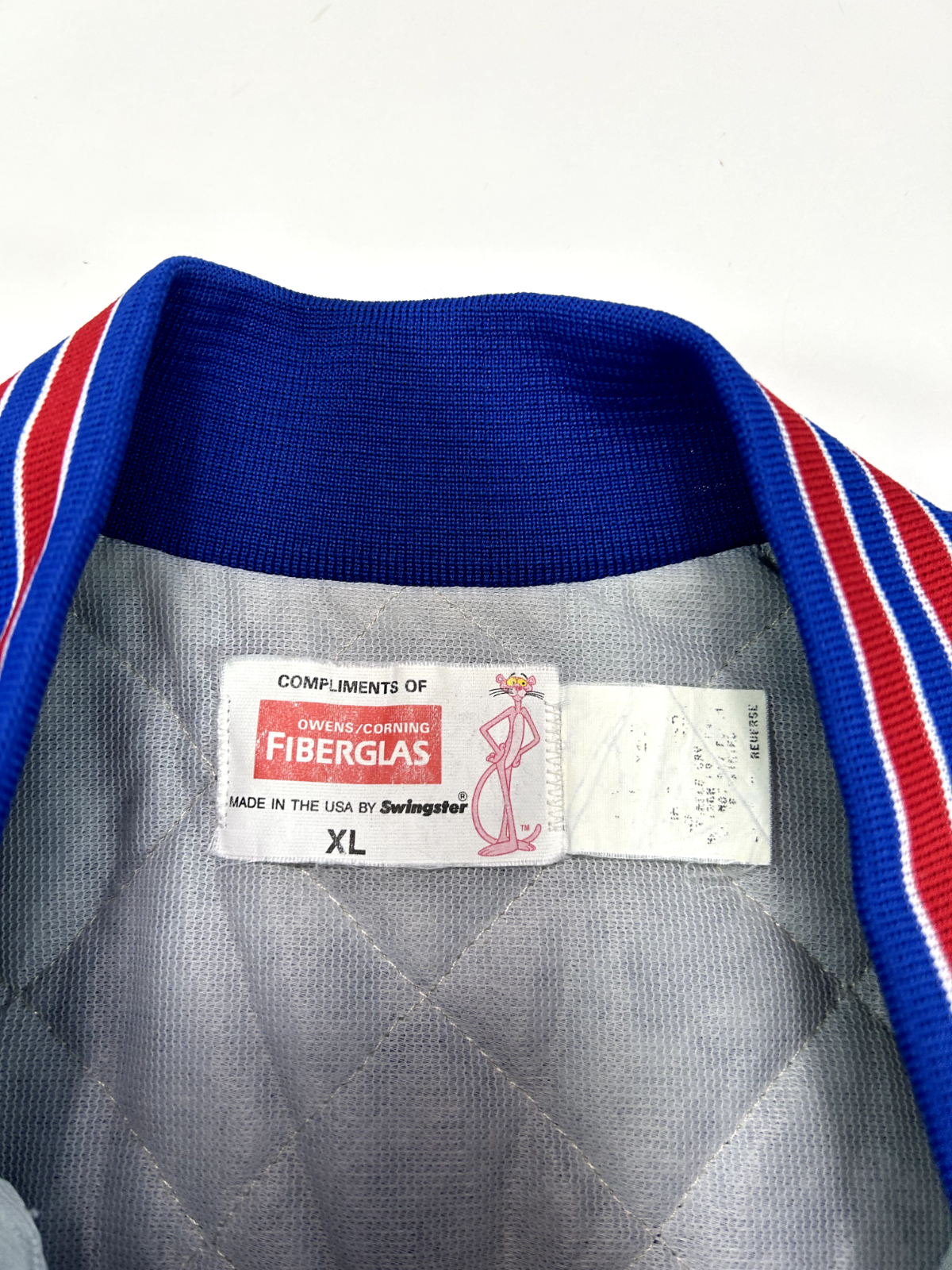 Vintage 80s New York Giants NFL Satin Varsity Bomber Football Jacket Size XL