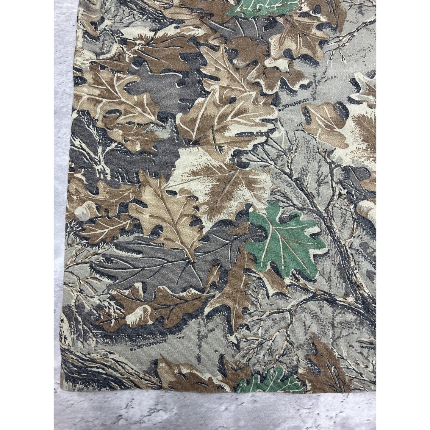 Vintage Advantage Tree Camo Hunting Long Sleeve T-Shirt Size 2XL