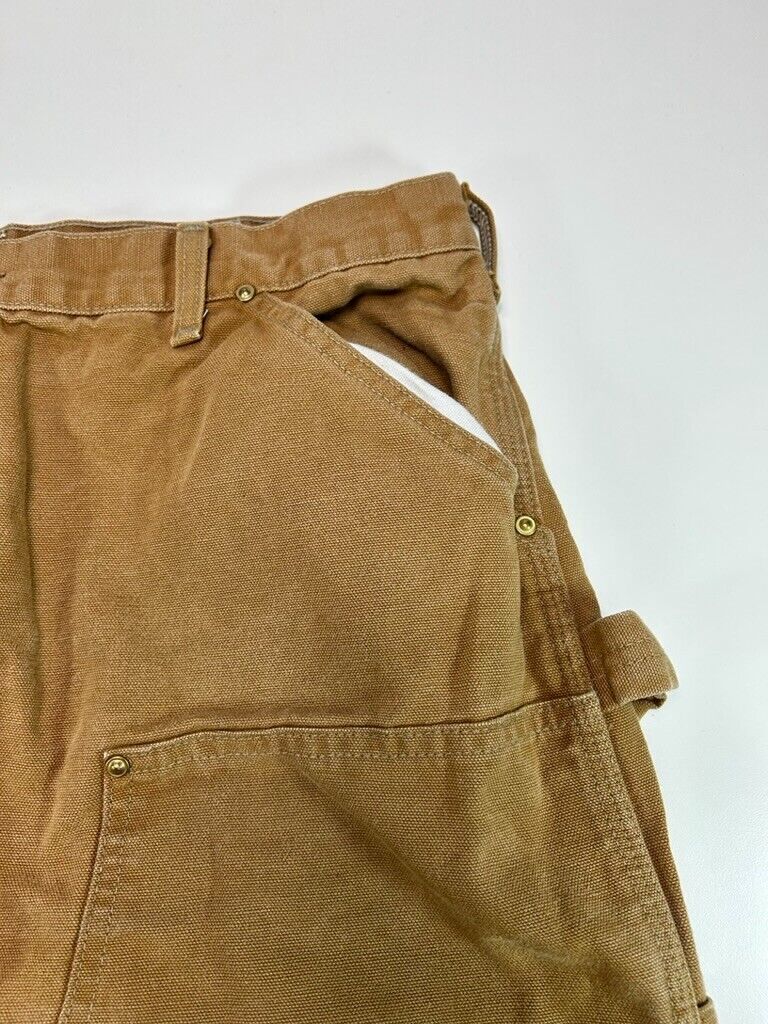 Vintage Carhartt Canvas Workwear Double Knee Carpenter Pants Size 35
