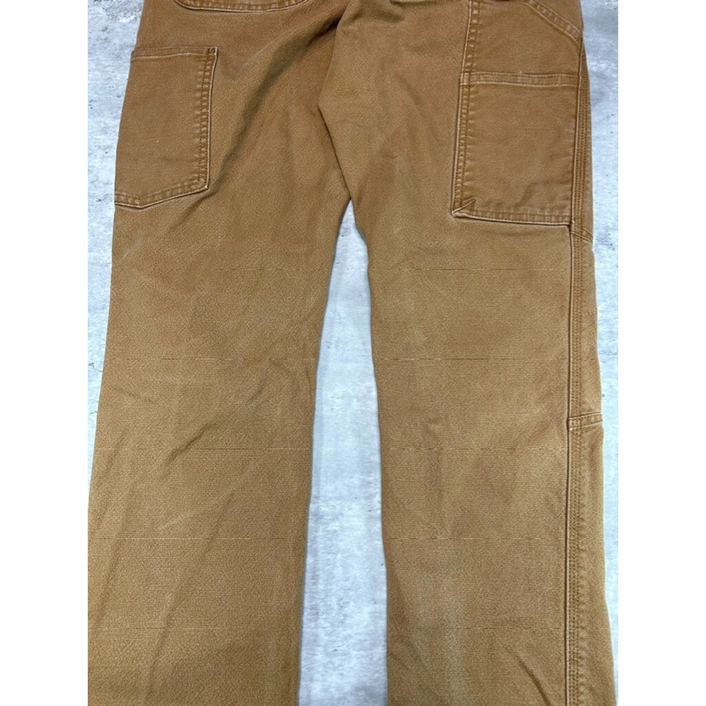 Carhartt Straight Fit Canvas Workwear Carpenter Pants Size 32 Beige