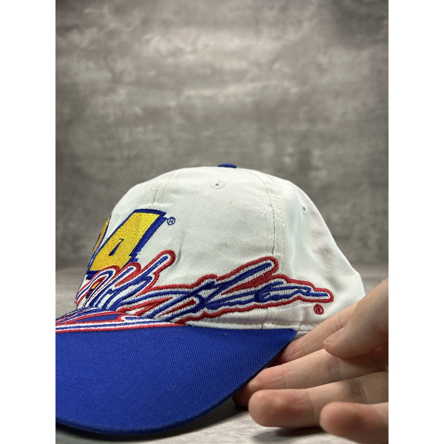 Vintage 90s Jeff Gordon #24 Nascar Racing Embroidered Spellout Snapback Hat OSFA