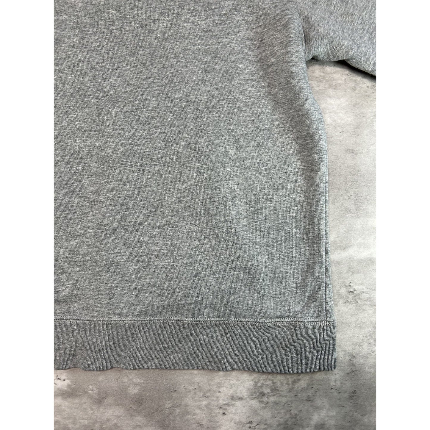 Vintage Nike Embroidered Big Swoosh Pullover Hooded Sweatshirt Size Medium Gray