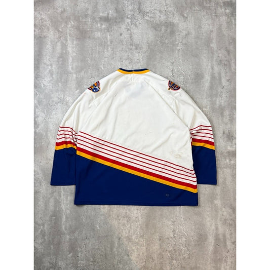 Vintage 90s St Louis Blues NHL Stitched CCM Hockey Jersey Size Large