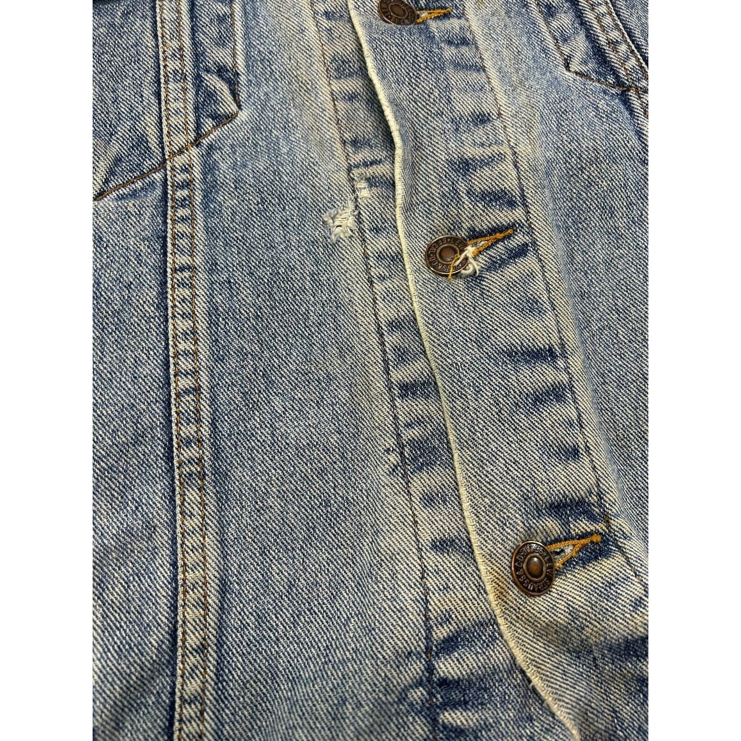 Vintage 90s Levis Red Tab Medium Wash Denim Type 3 Trucker Jacket Size Large