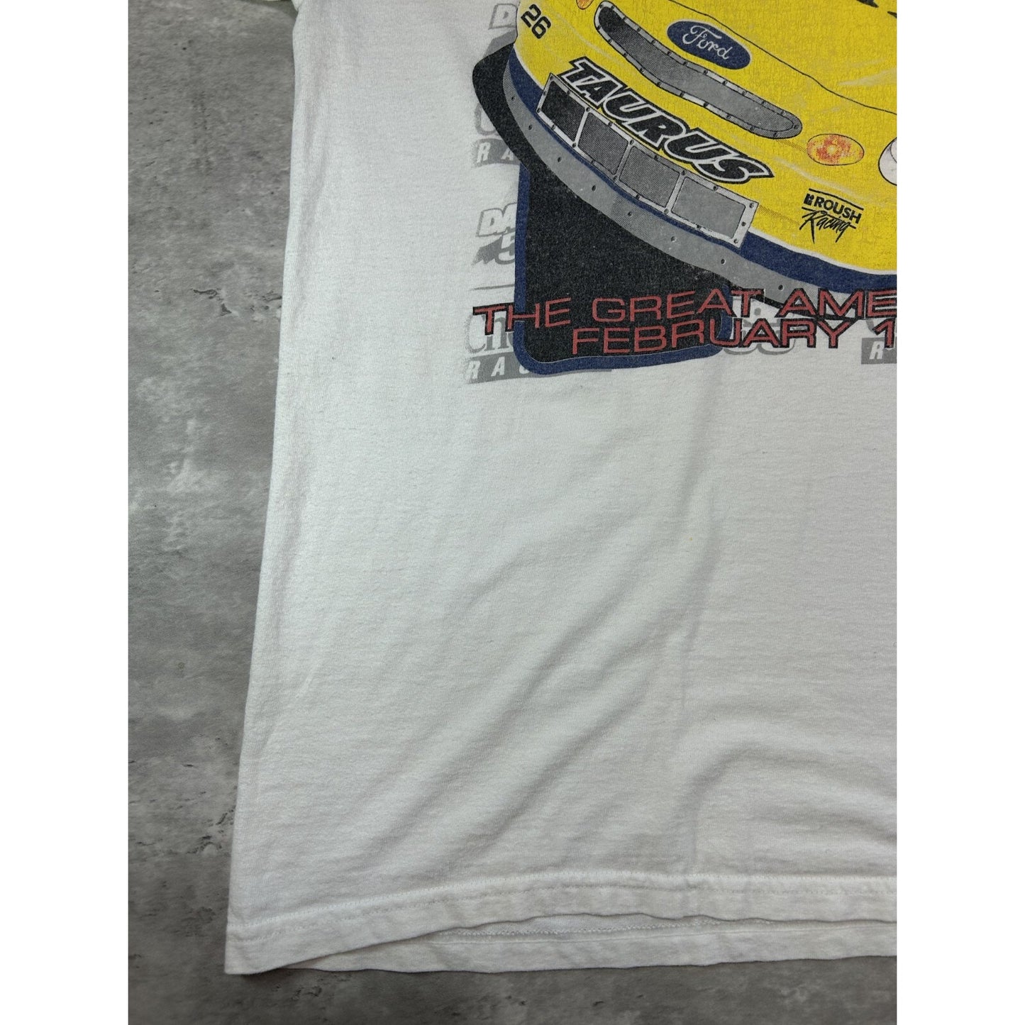 Vintage 1999 Daytona 500 Nascar Great American Race Cheerios T-Shirt Size Large