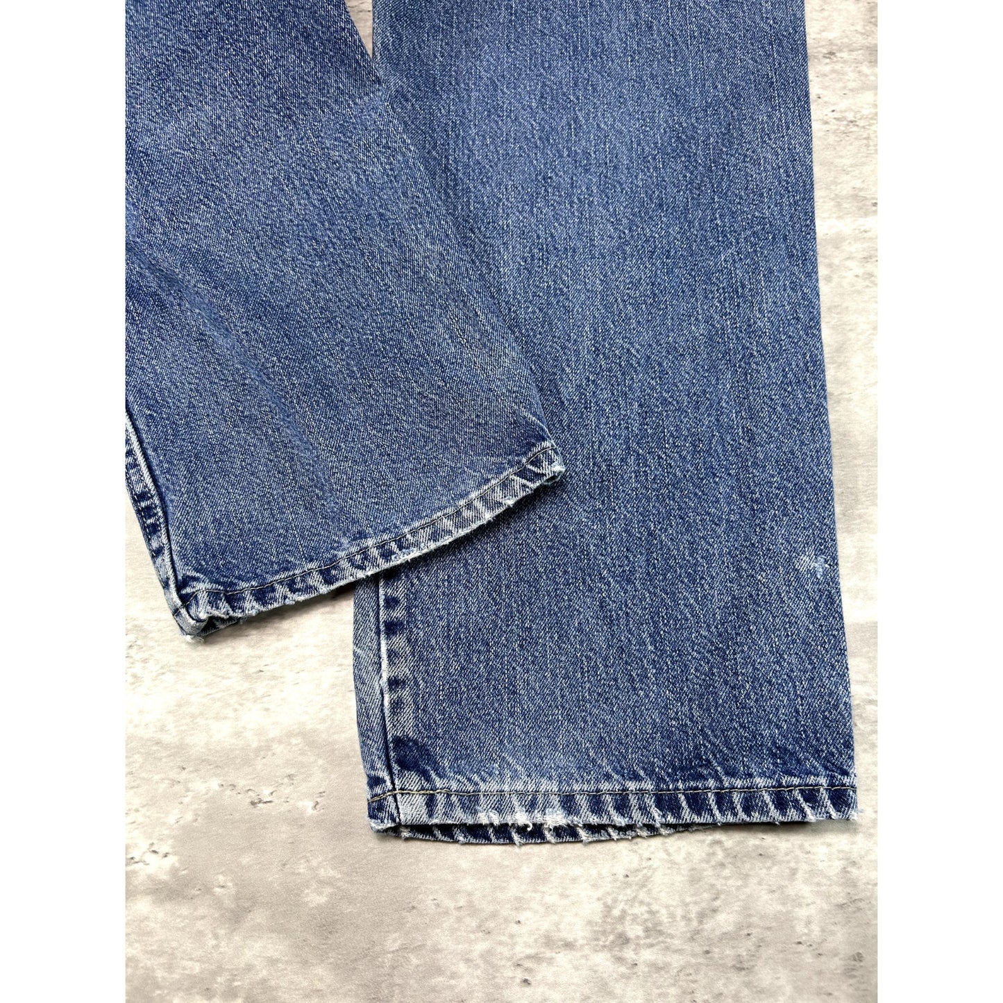 Vintage Dickies Dark Wash Denim Work Wear Five Pocket Double Knee Pants Size 36W