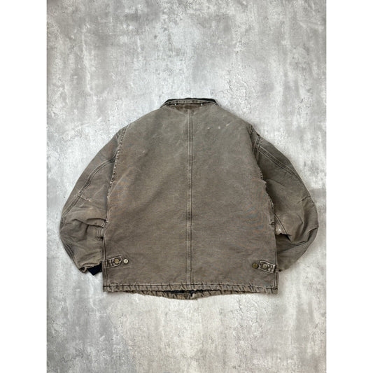 Vintage Carhartt Insulated Canvas Workwear Arctic Jacket Size XL