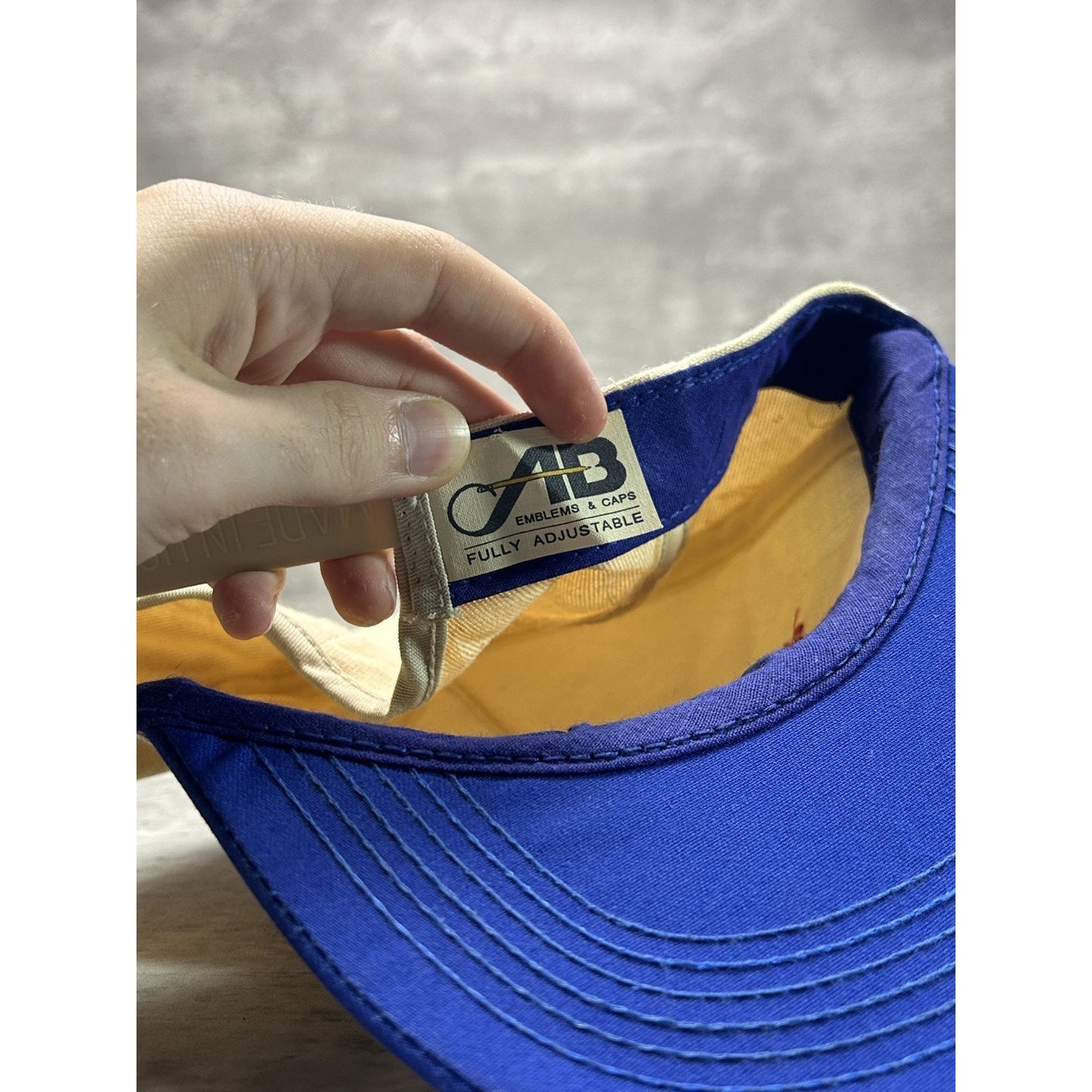 Vintage 1994 Bass Angler Sportsman Embroidered Fishing Snapback Hat OSFA