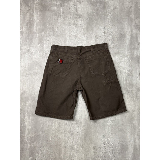 Vintage Wrangler Riggs Ripstop Canvas Workwear Carpenter Shorts Size 34