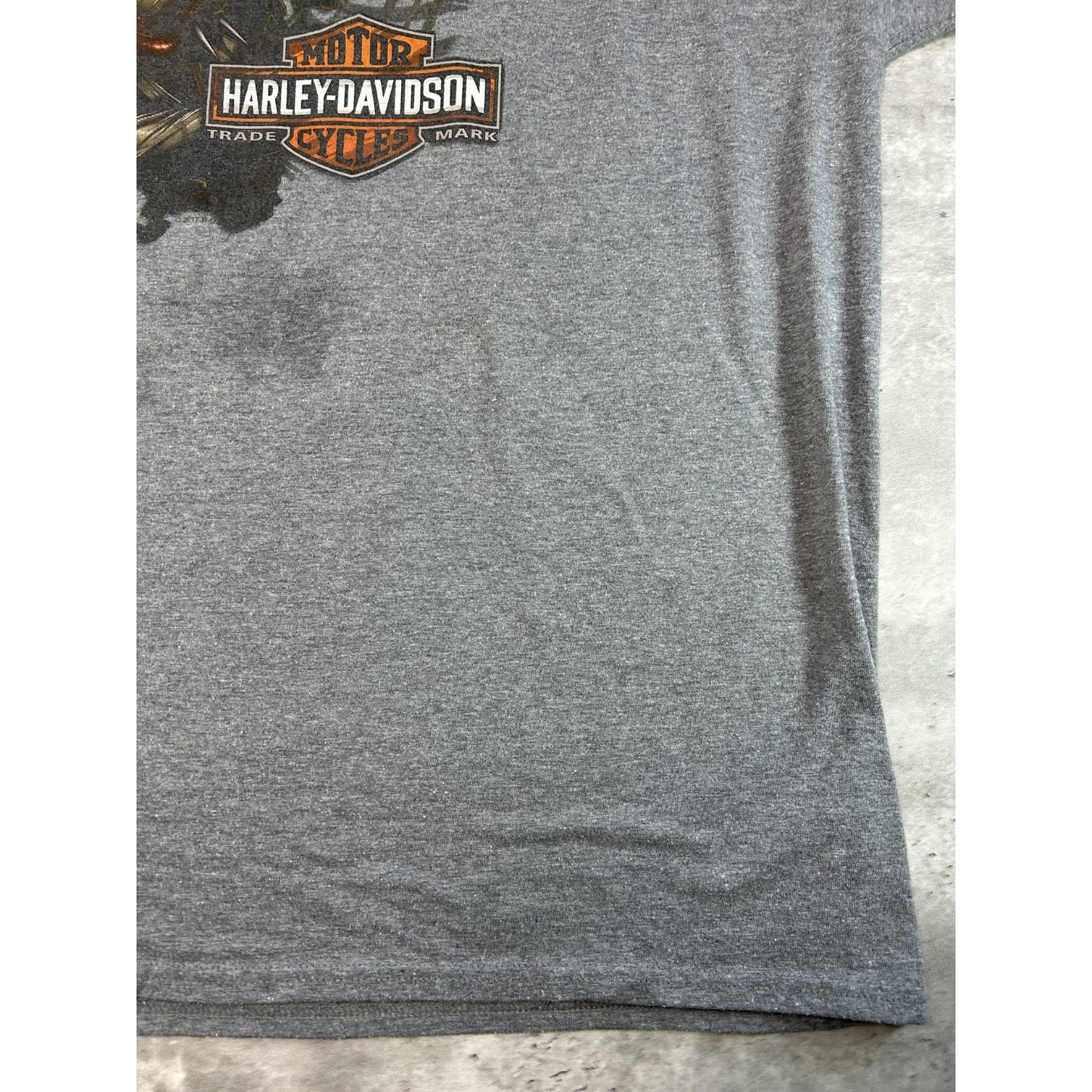 Harley Davidson Motorcycles Clown Graphic T-Shirt Size 2XL Gray
