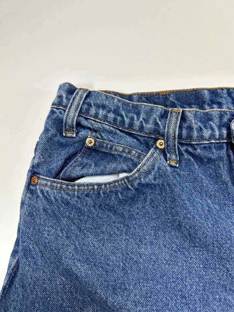 Vintage 90s Levis Orange Tab Dark Wash Denim Pants Size 34