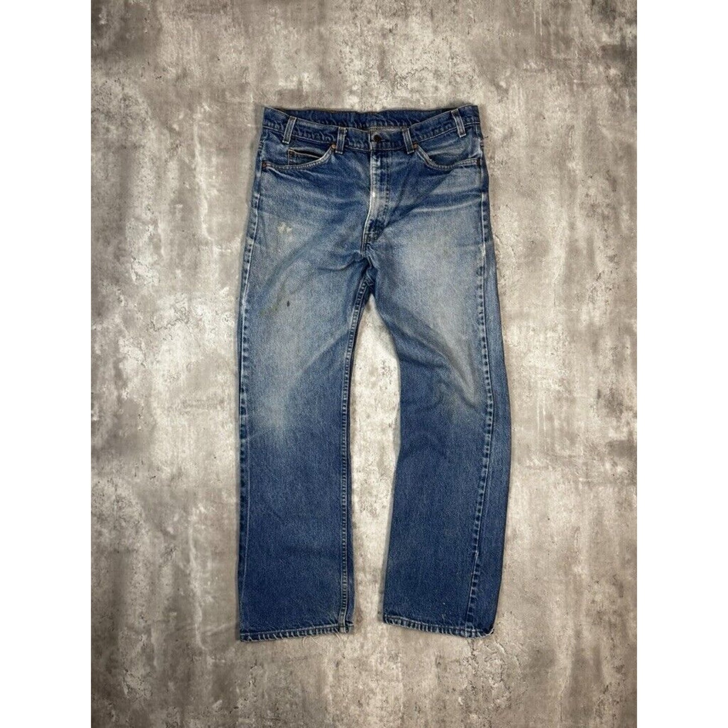 Vintage 80s/90s Levis Orange Tab Dark Wash Denim Pants Size 36W Blue