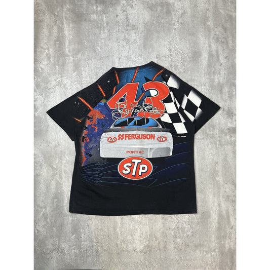 Vintage 90s Richard Petty #43 STP Racing Nascar All Over Print T-Shirt Sz XL