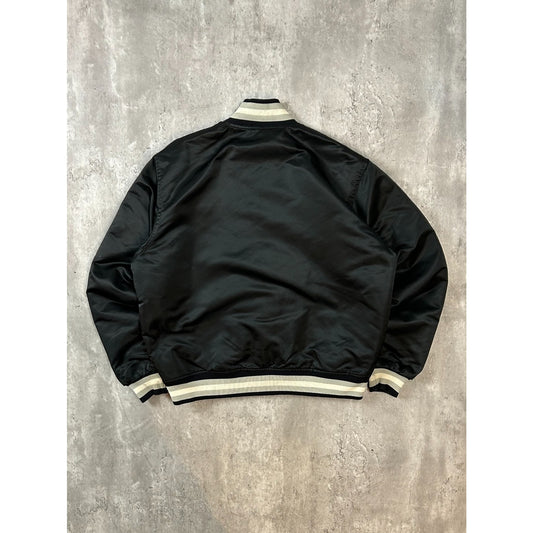 Vintage 80s Los Angeles Kings NHL Starter Satin Bomber Jacket Size Large