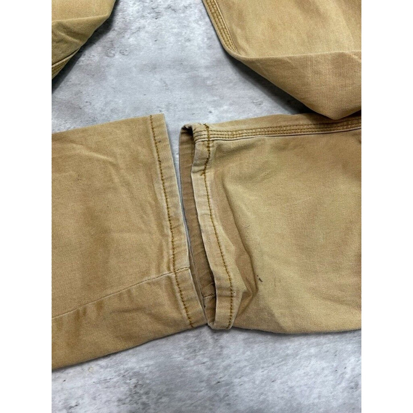 Carhartt Relaxed Canvas Work Wear Five Pocket Pants Size 36 Beige