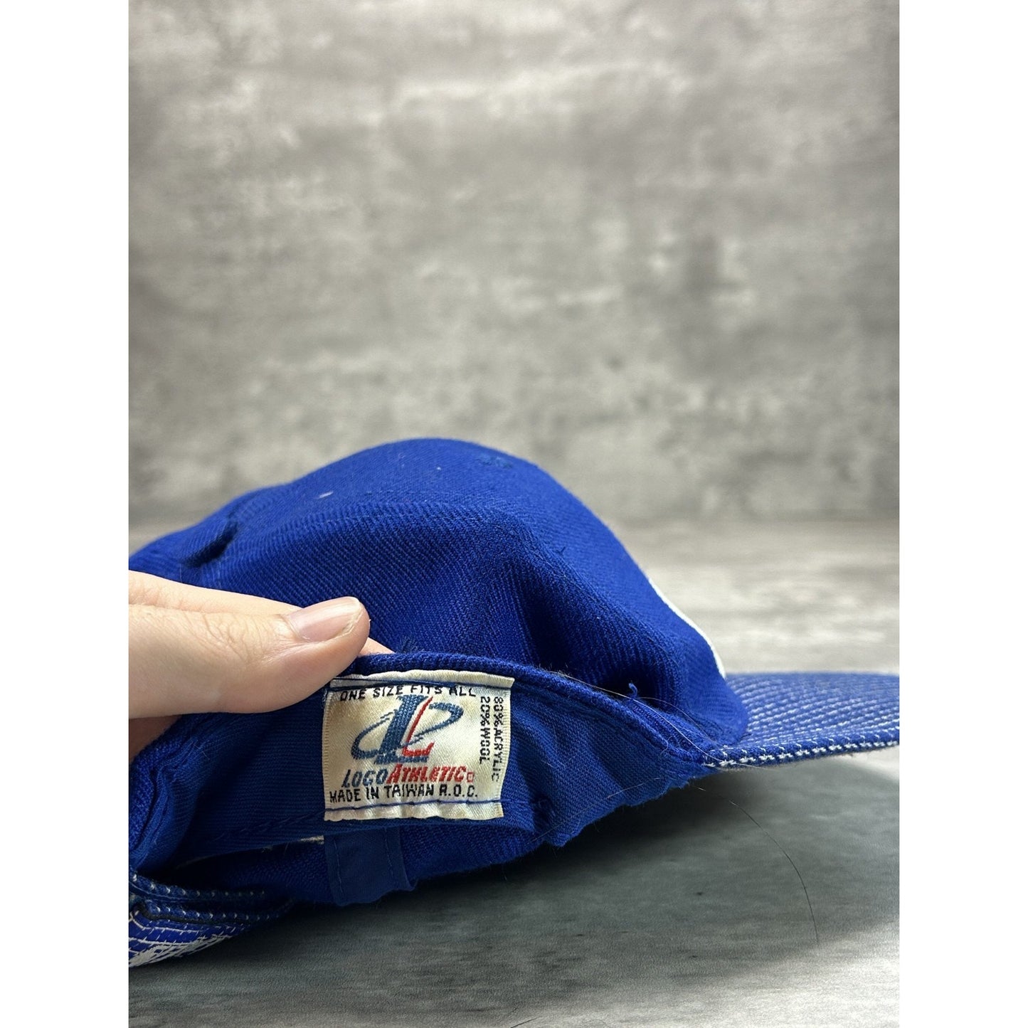 Vintage 90s Indianapolis Colts NFL Logo Athletics Embroidered Strapback Hat OSFA