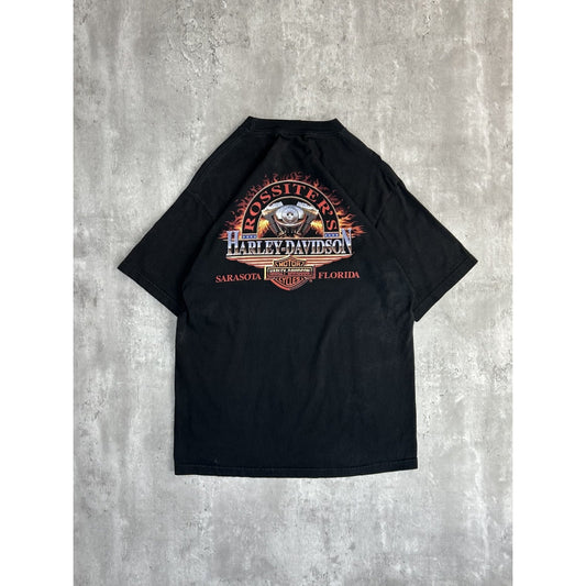 Vintage Harley Davidson American Made Freedom Machine Graphic T-Shirt Size Large