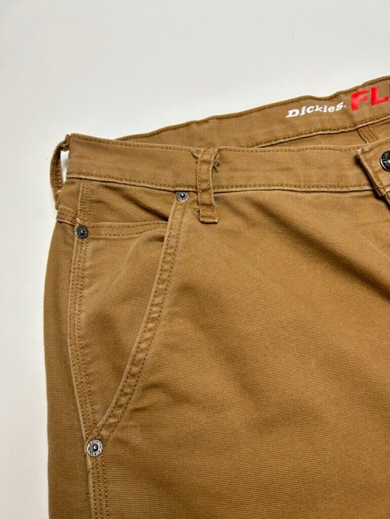 Dickies Flex Canvas Workwear Cargo Pants Size 37W Beige