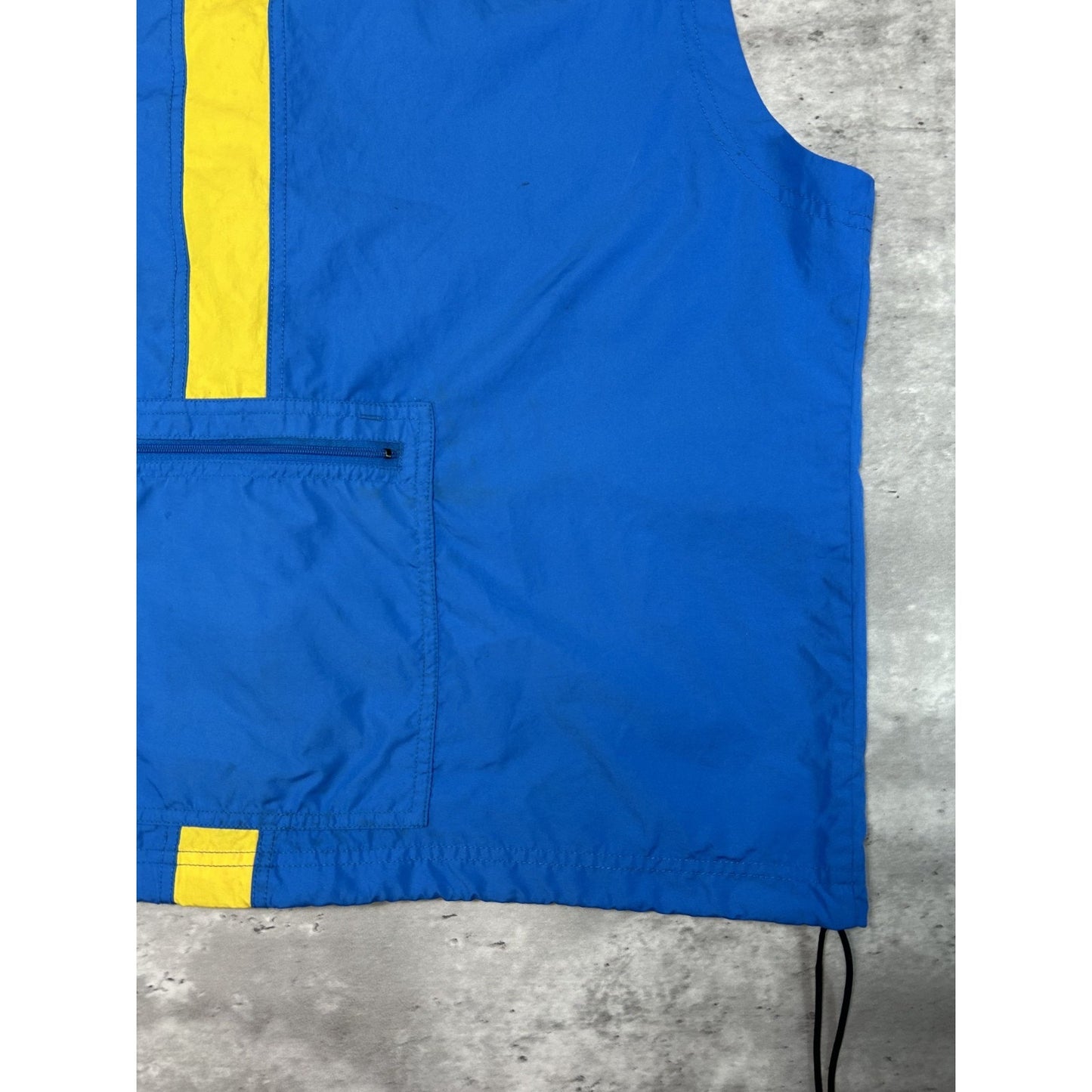 Vintage 90s Nike ACG Embroidered Logo Full Zip Running Vest Size XL Blue