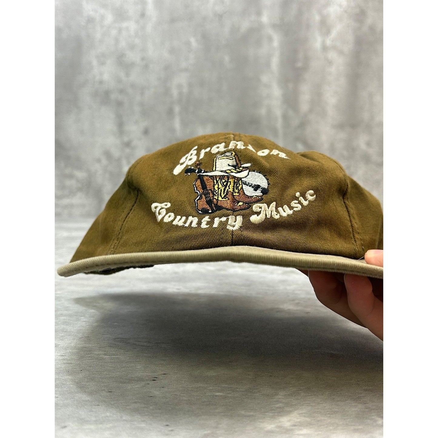 Vintage 90s Branson Country Music Embroidered Spellout Snapback Hat OSFA