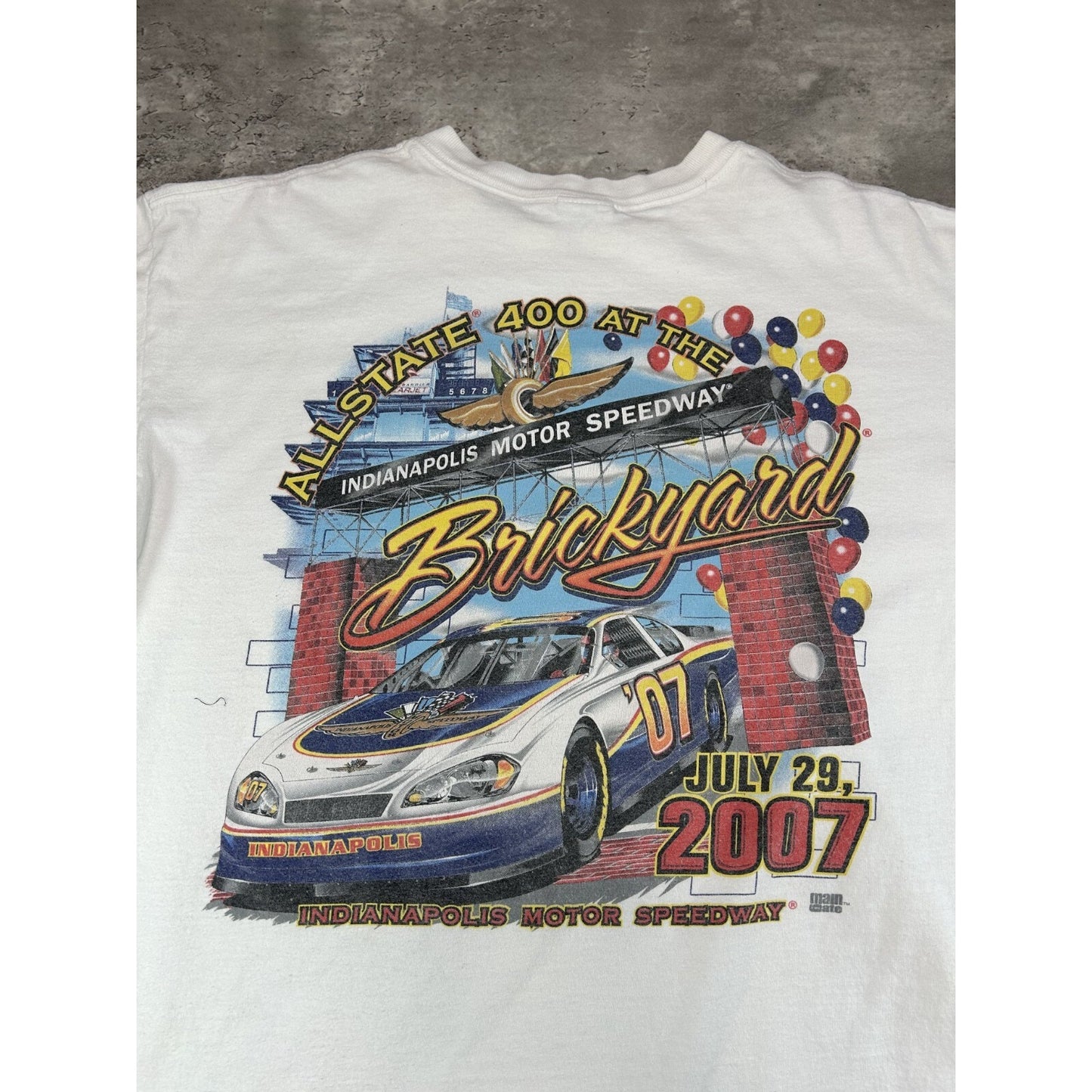 Allstate 400 At The Brickyard Indianapolis Speedway Graphic T-Shirt Size Large