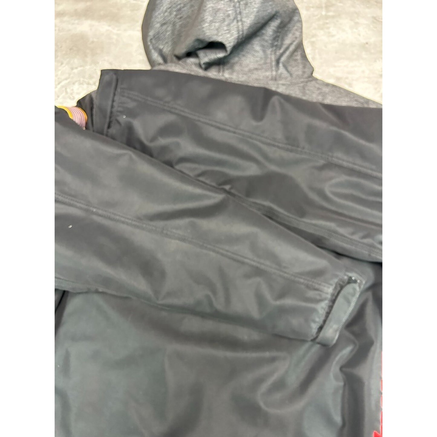 Vintage Snap On Insulated Canvas Full Zip Hooded Workwear Jacket Size XL
