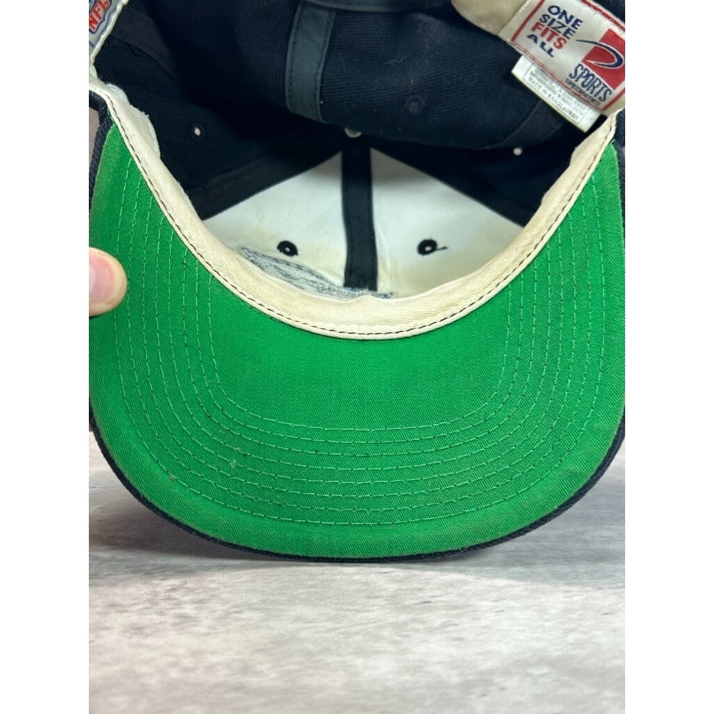 VTG 90s Carolina Panthers NFL Sports Specialties Plain Logo Snapback Hat OSFA