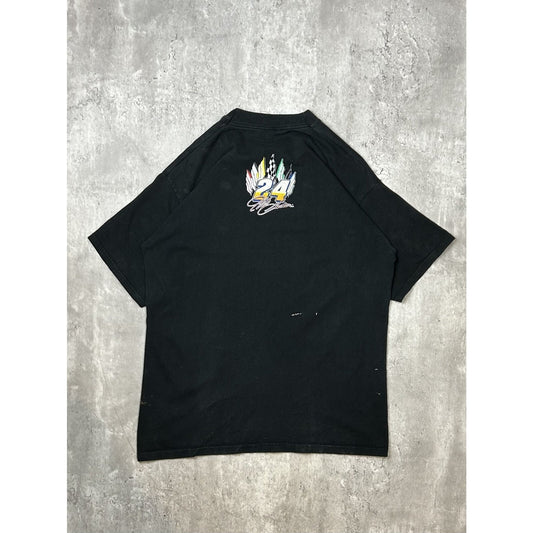 Vintage 1997 Jeff Gordon #24 Nascar DuPont Big Graphic T-Shirt Size Large