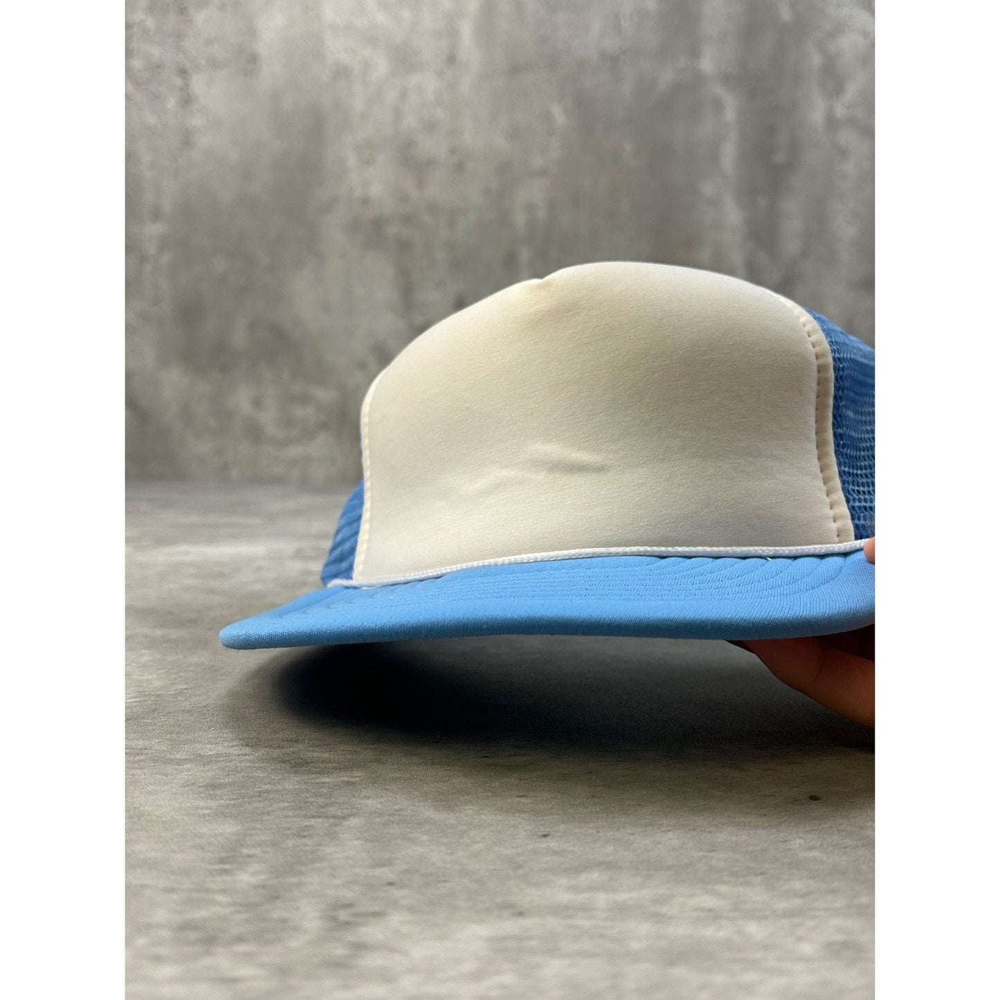 Vintage 80s/90s Blank Two Tone Trucker Snapback Hat OSFA