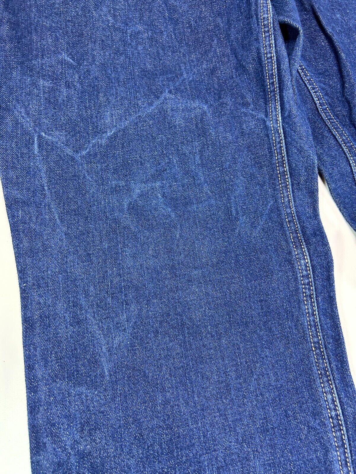 Vintage Carhartt FR CAT2 Dark Wash Denim Workwear Pants Size 37W Blue