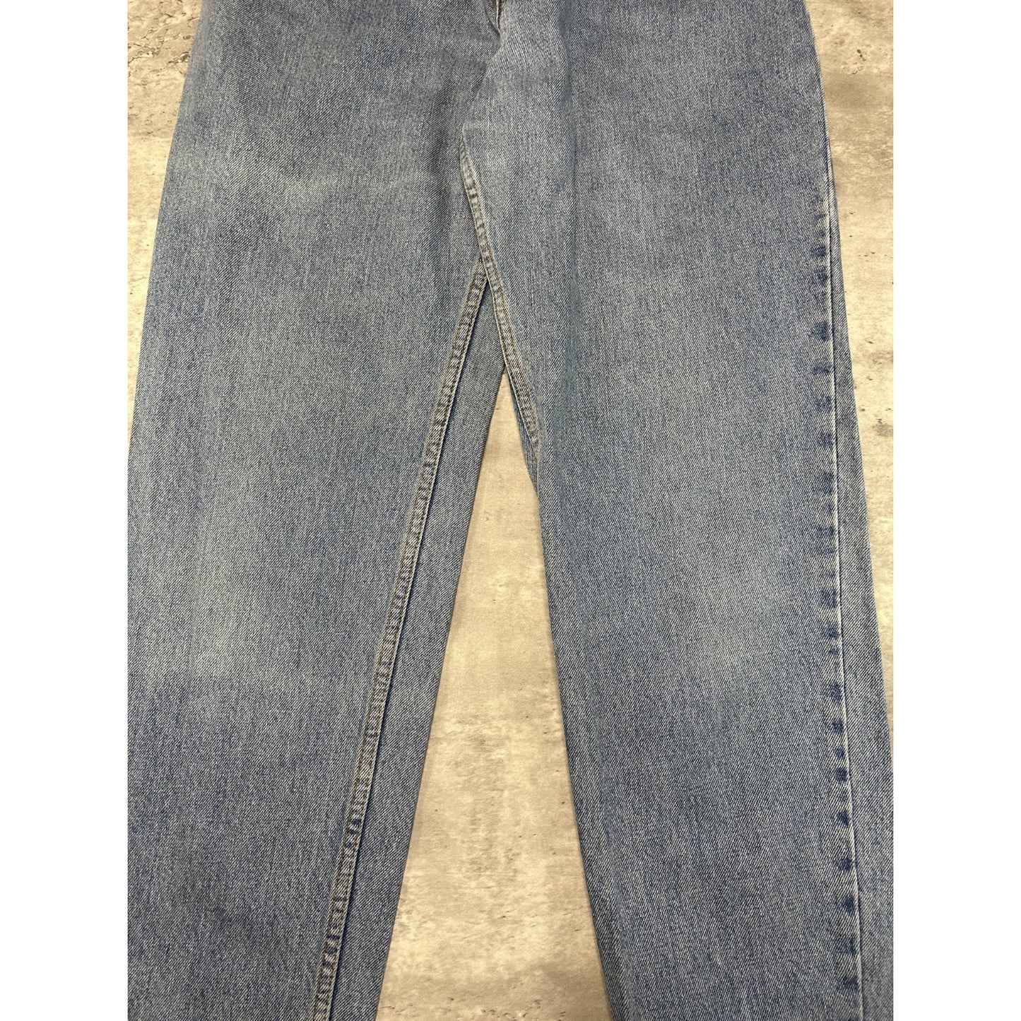 Vintage 90s Womens Levis 550 Red Tab Light Wash Denim Pants Size 33 Blue