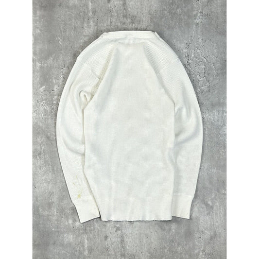 Vintage 1980s Handex Blank Thermal Print Long Sleeve T-Shirt Size Medium