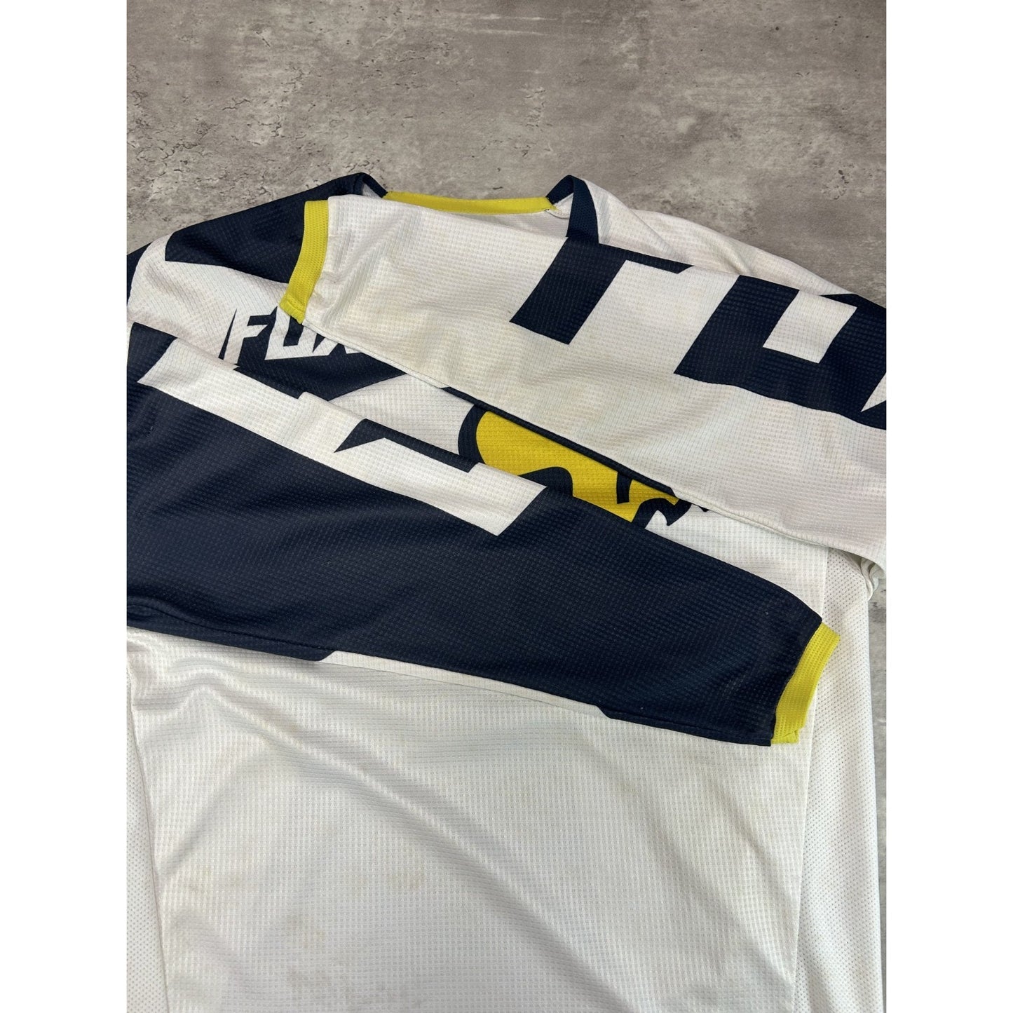 Fox 180 All Over Print Graphic Long Sleeve Motocross Jersey Size Medium White