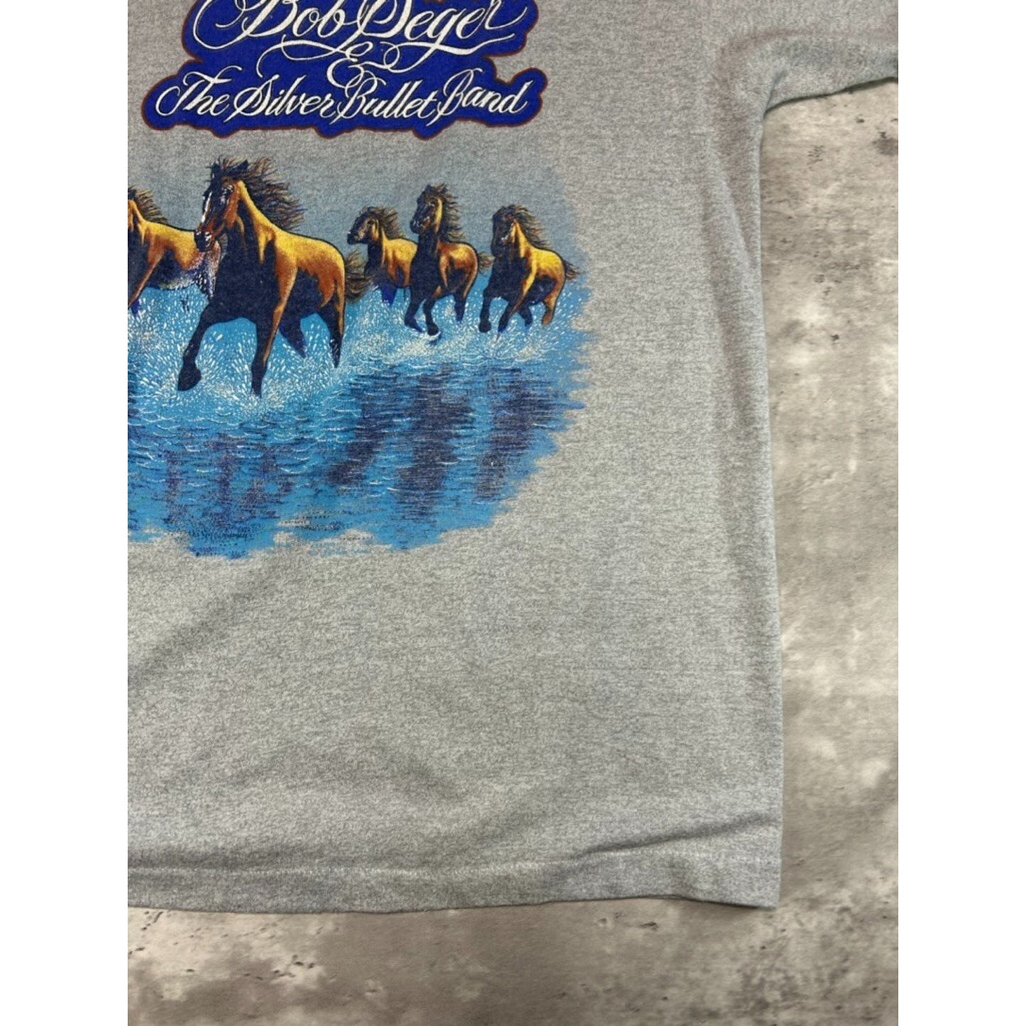 Vintage 1983 Bob Seger & The Silver Bullet Band Rock Music T-Shirt Size Medium