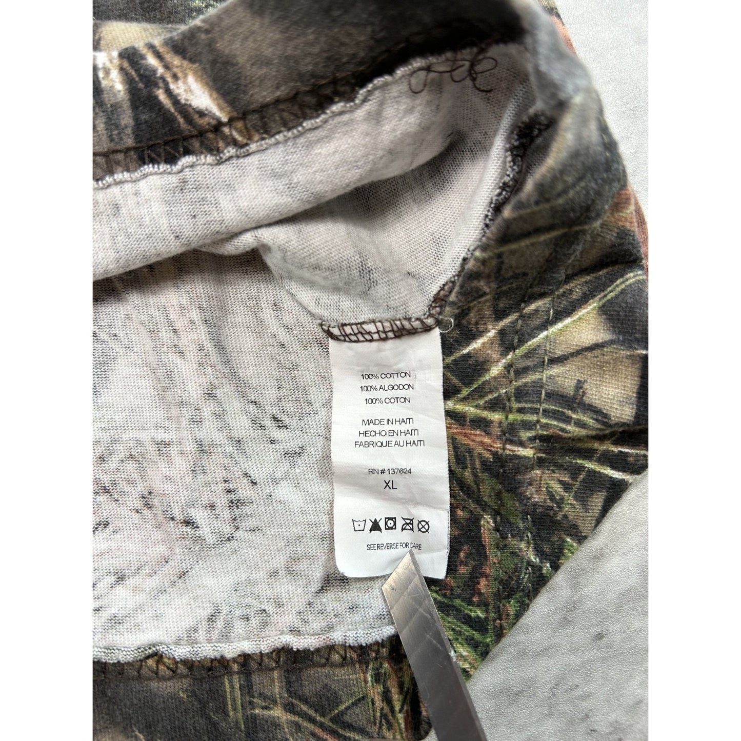 Mossy Oak Break Up Country Hunting Camo Long Sleeve T-Shirt Size XL