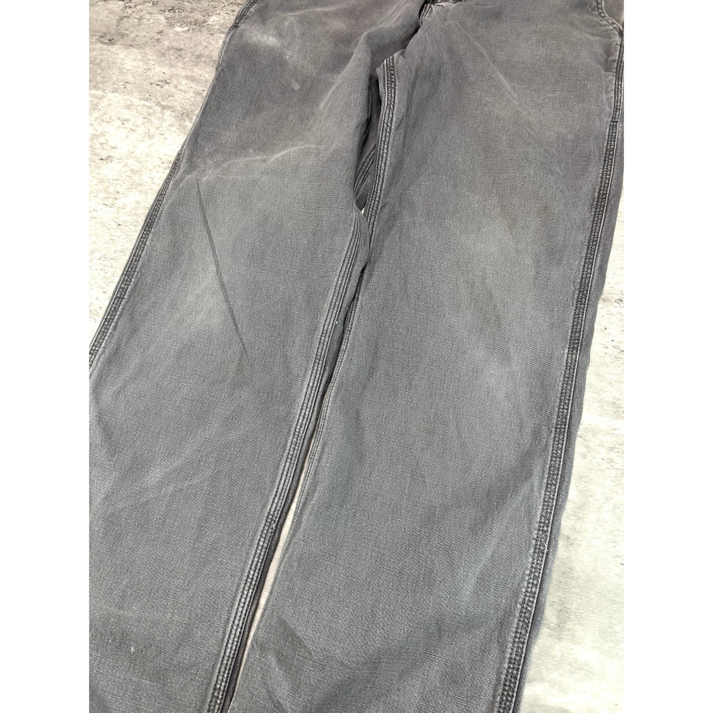 Carhartt relaxed Fit Canvas Work Wear Five Pocket Pants Size 34W Gray