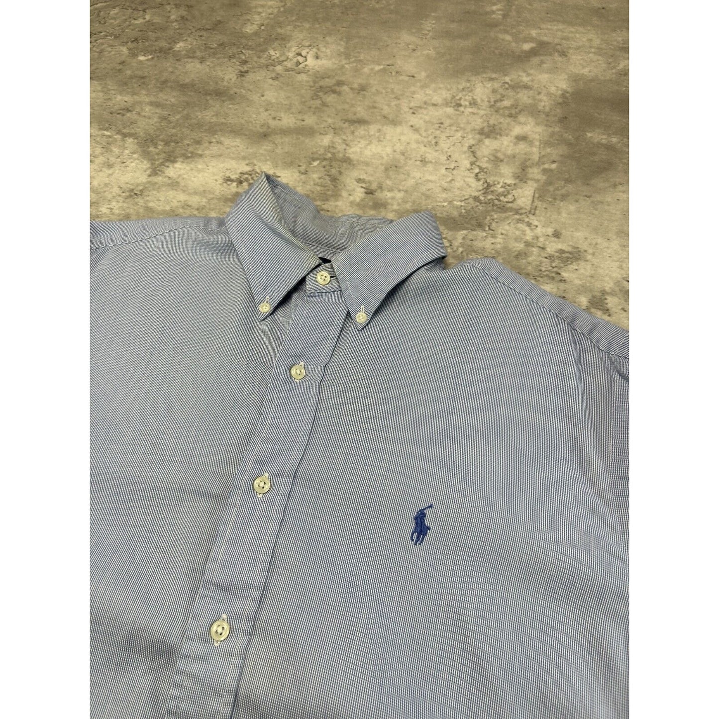 Vintage Polo Ralph Lauren Embroidered Pony Long Sleeve Button Up Shirt Size XL