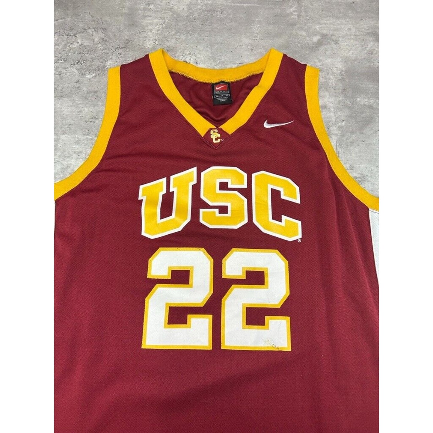 Vintage USC Trojans NCAA #22 Collegiate Nike Basketball Jersey Size XL