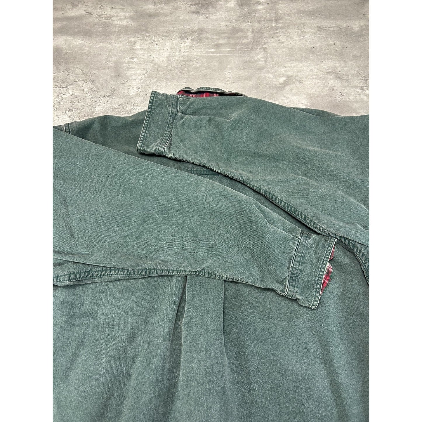 Vintage 90s Eddie Bauer Long Sleeve Double Pocket Button Up Shirt Size Large