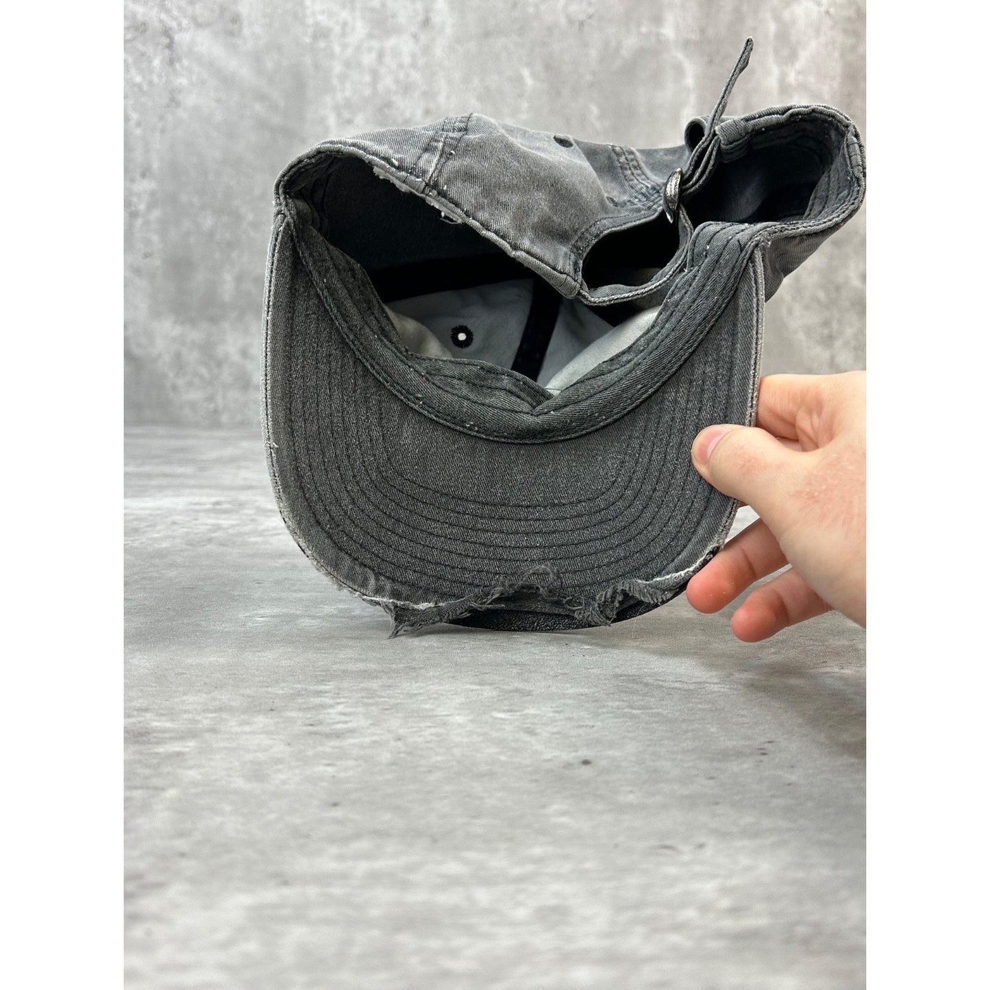 Vintage 90s Nike Embroidered Swoosh Distressed Snapback Hat OSFA