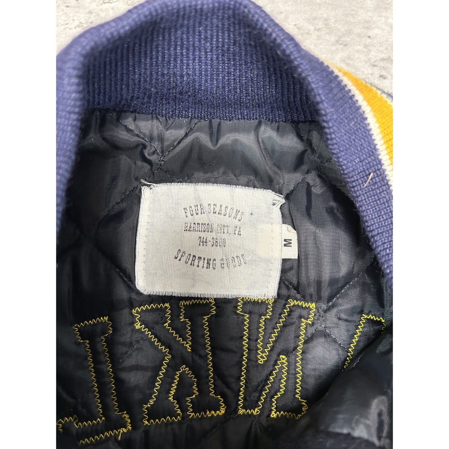 Vintage 90s Franklin Regional Embroidered Collegiate Varsity Jacket Size Medium