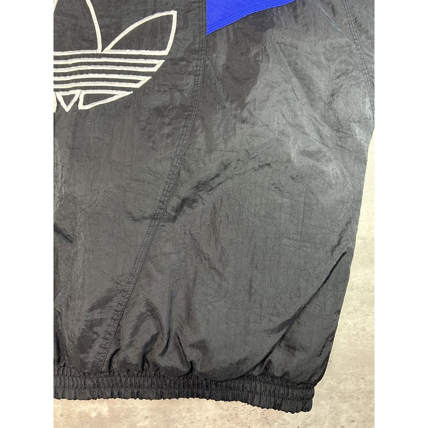 Vintage 90s Adidas Insulated Embroidered Trefoil Full Zip Nylon Jacket Sz Large