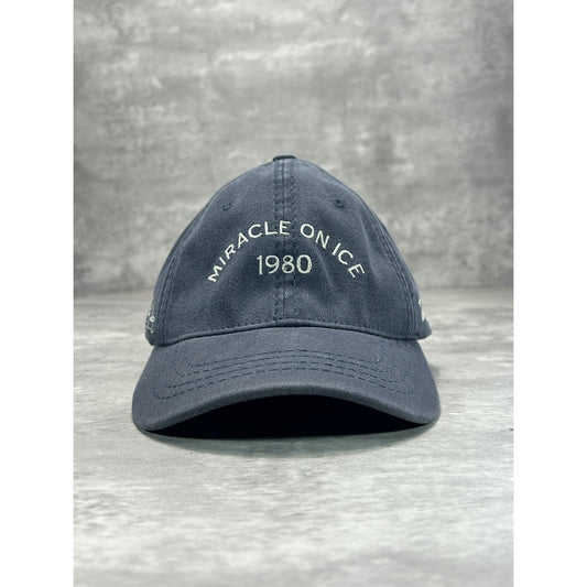 Vintage Miracle On Ice Embroidered Spellout Fitted Hat M/L