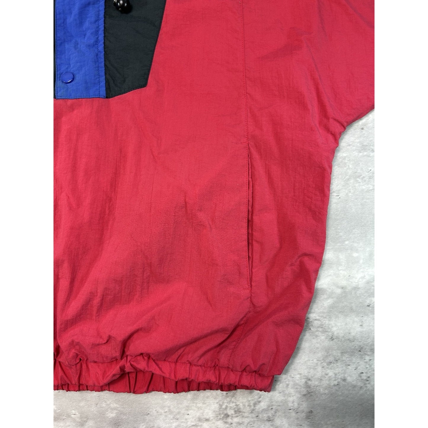Vintage 90s Eddie Bauer 1/2 Zip Nylon Pullover Windbreaker Jacket Size Large