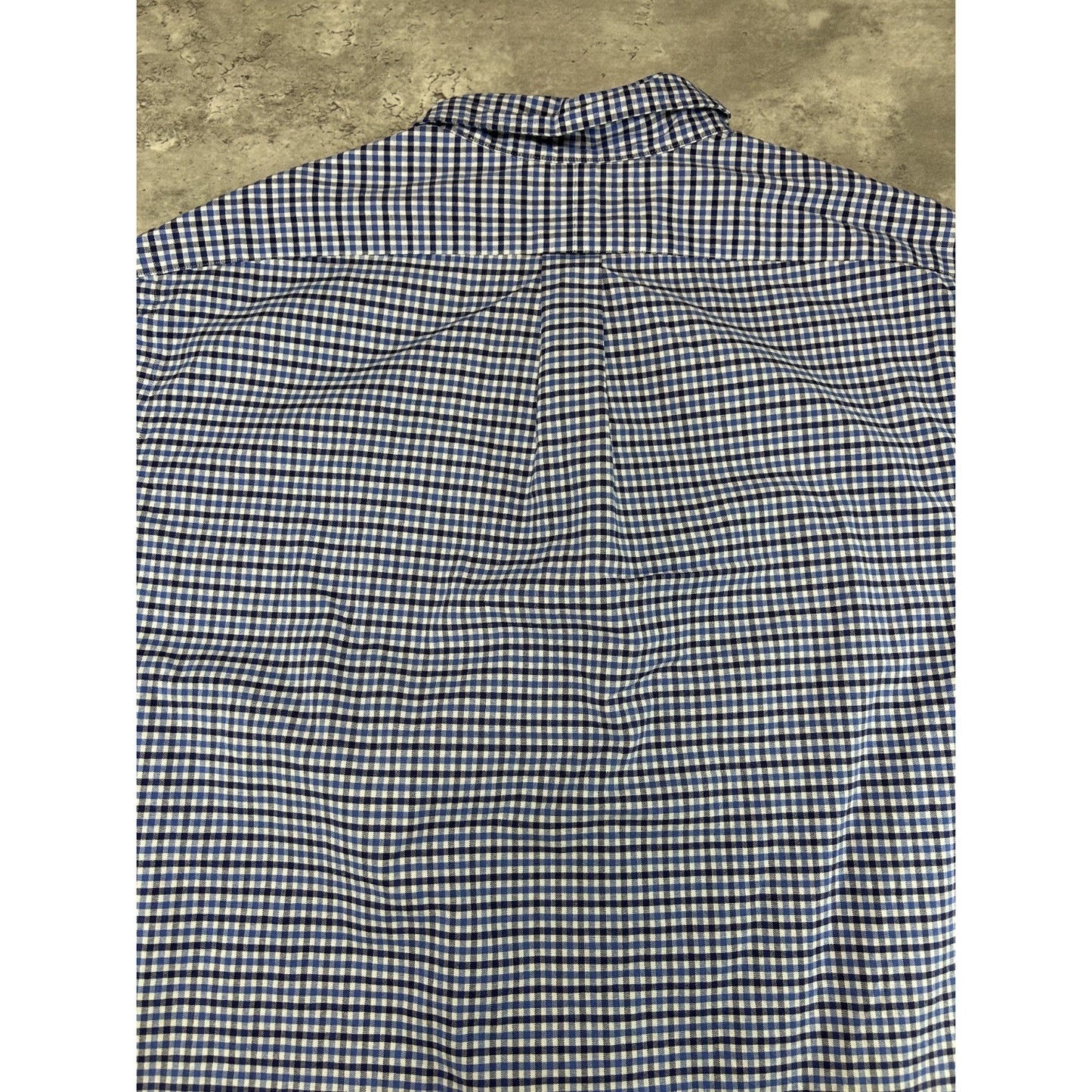 Vintage Polo Ralph Lauren Plaid Print Reworked Cropped Button Up Shirt Sz XL