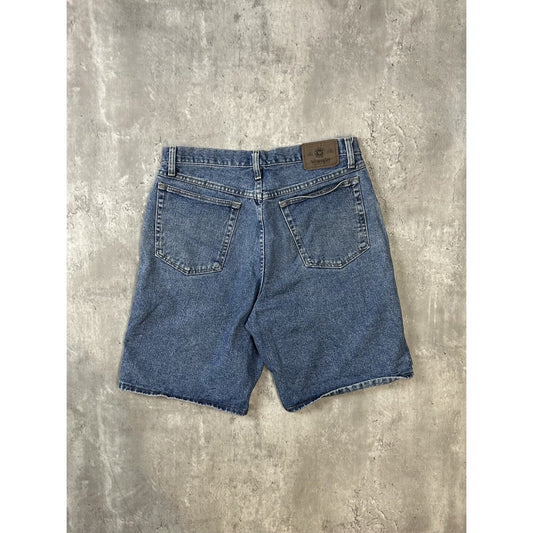 Vintage Wrangler Authentic Medium Wash Denim Shorts Size 33
